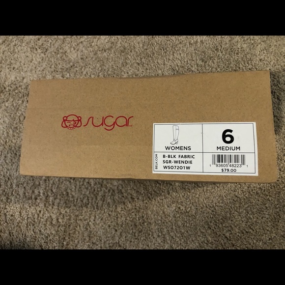 Sugar Wendie Black Boots sz 6 - Picture 5 of 6